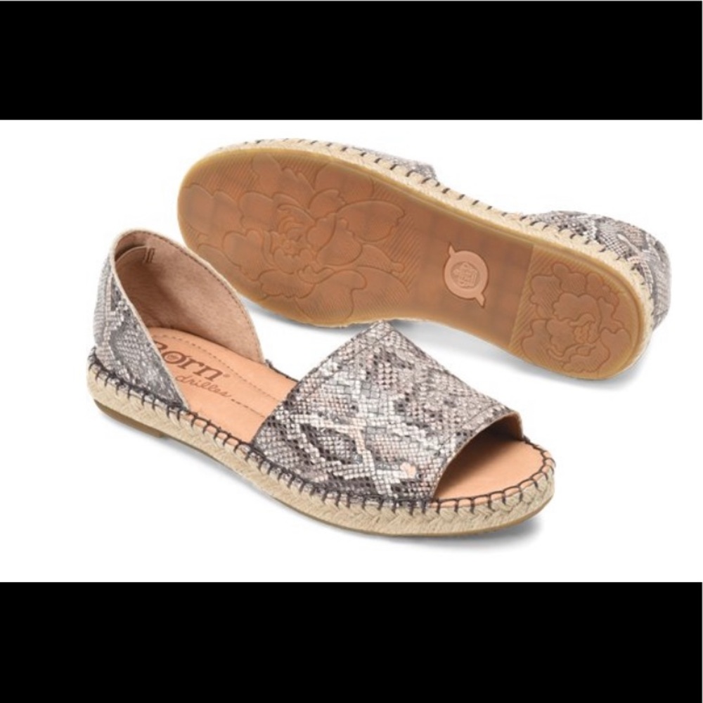 Born Seak Natural Snake Print ESPADRILLES